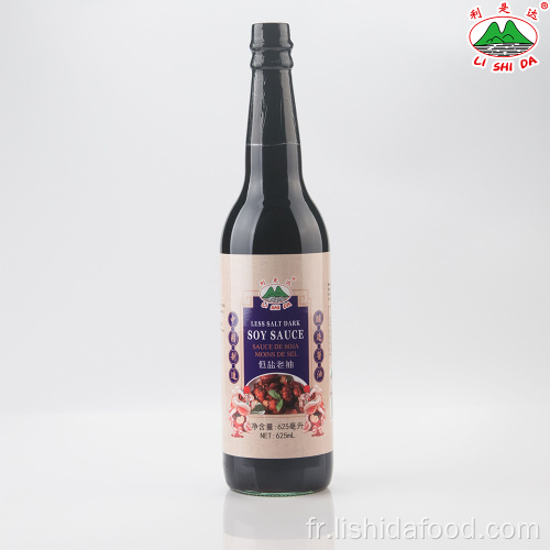 625 ml de sel de sauce soja noire